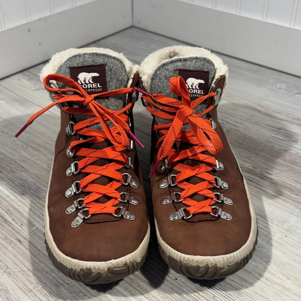 Sorrel Out N About Plus Conquest Women's Waterproof Brown Boots Sz 8.5 - Picture 3 of 10